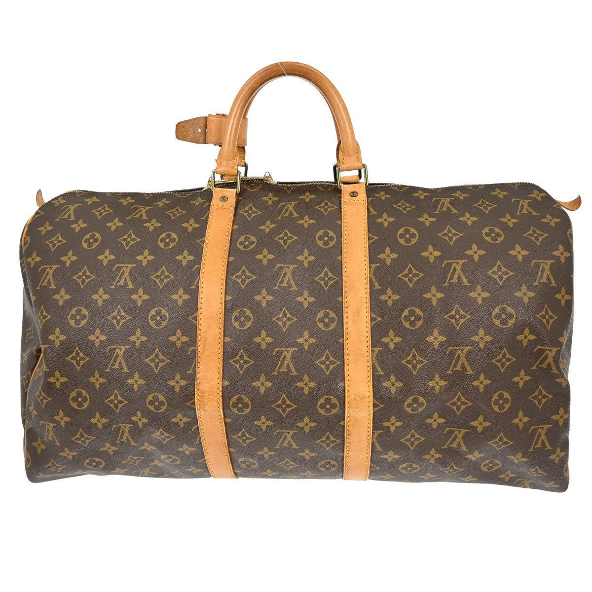 Louis Vuitton Keepall Bag Monogram Canvas Brown Canvas Travel Bag