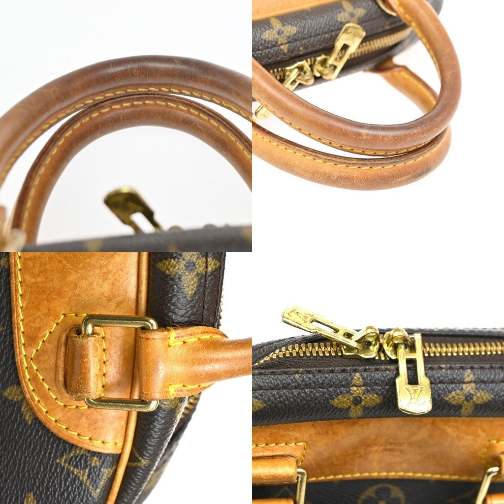 Louis Vuitton Trouville Handbag Monogram Canvas Brown Canvas Handbag