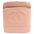 Chanel Vintage Timeless Cosmetic Case Caviar Pink Leather Clutche & Pouche Bag
