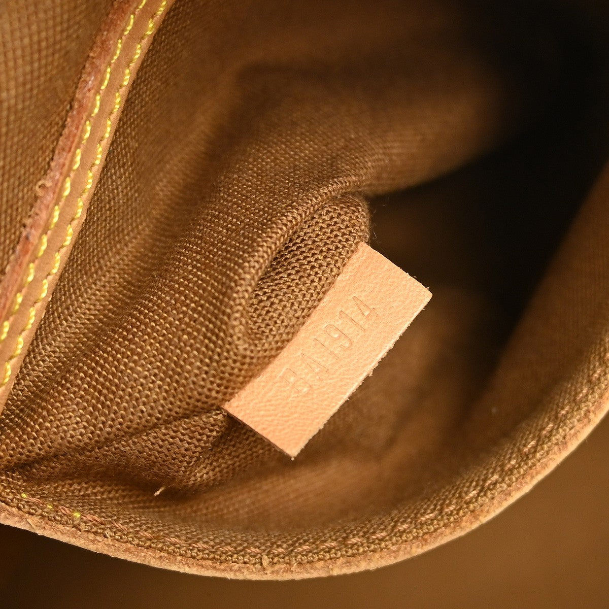 Louis Vuitton Alma Handbag Monogram Canvas Brown Canvas Handbag
