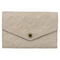 Louis Vuitton Zoe Wallet Monogram Empreinte Leather Beige Leather Wallets Accessory