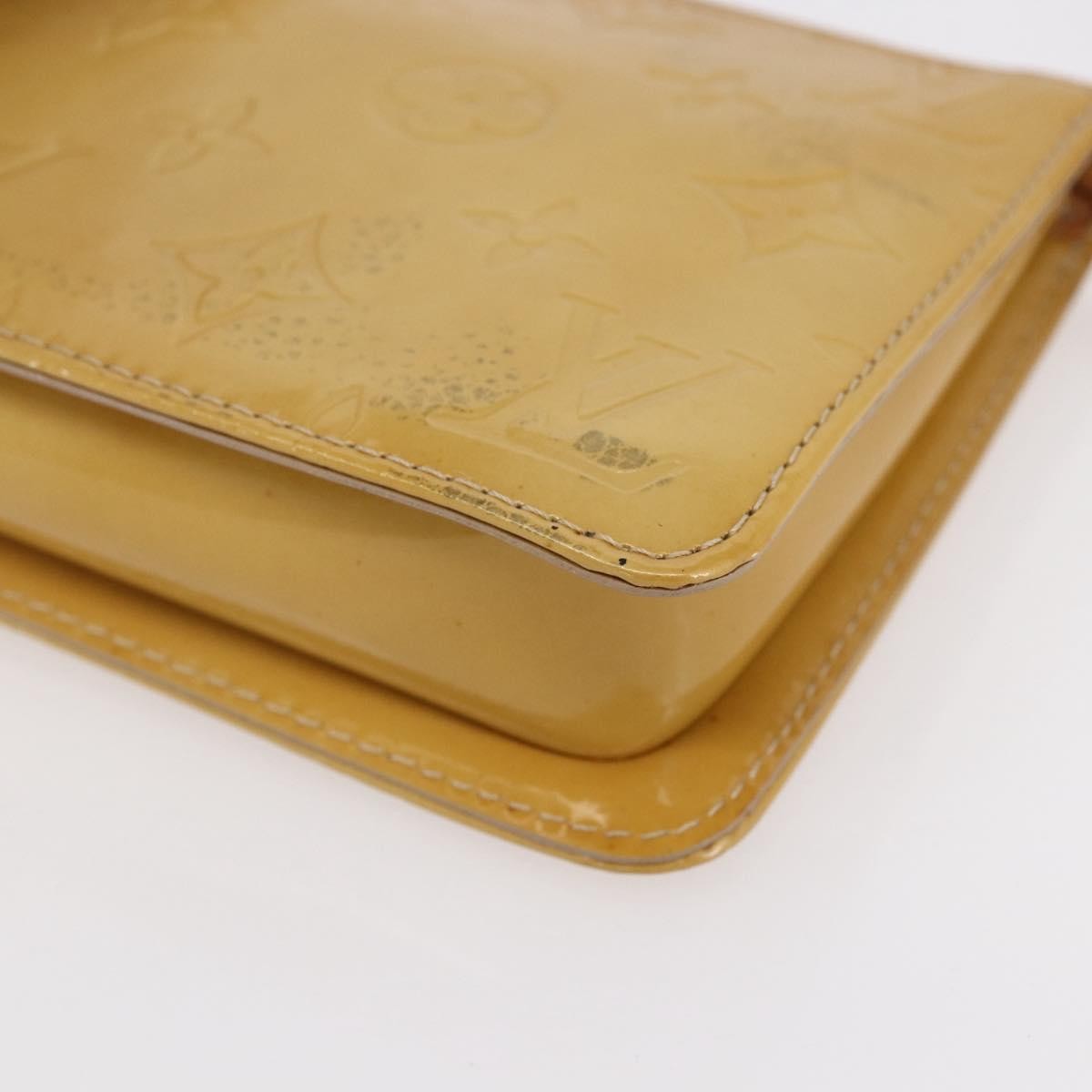 Louis Vuitton Lexington Pochette Monogram Vernis Beige Patent_Leather Clutche & Pouche Bag