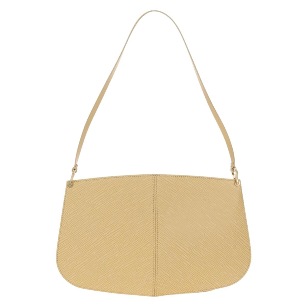 Louis Vuitton Demi Lune Pochette Epi Leather Beige Leather Clutche & Pouche Bag