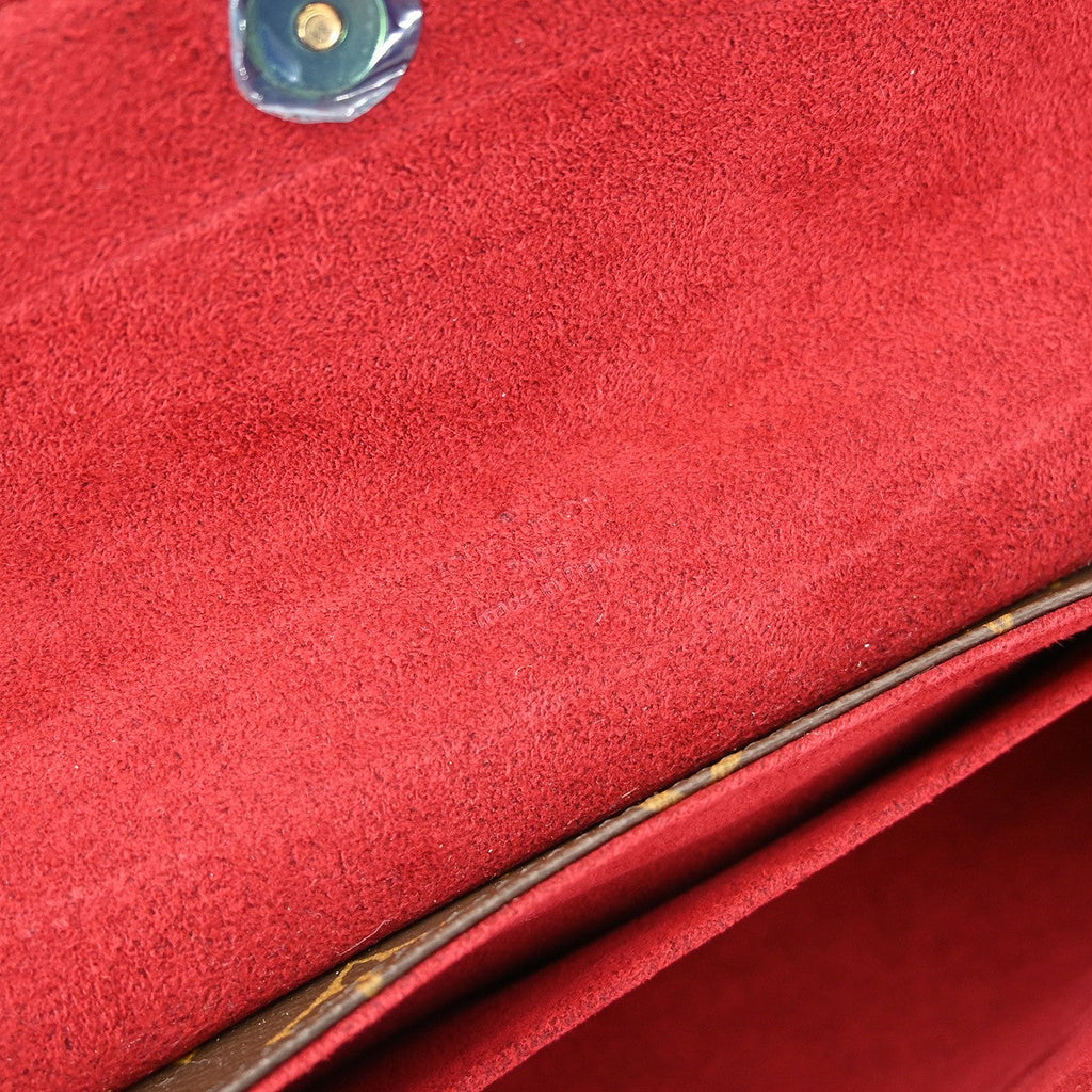 Louis Vuitton Sonatine Handbag Monogram Canvas Brown Canvas Handbag