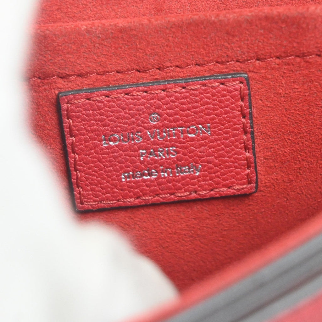 Louis Vuitton Very Messenger Monogram Leather Red Leather Shoulder Bag