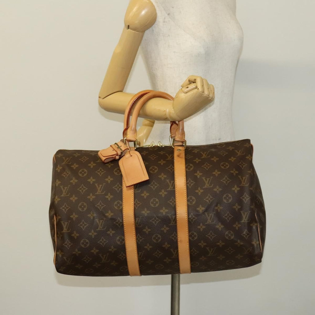 Louis Vuitton Keepall Bag Monogram Canvas Brown Canvas Bag