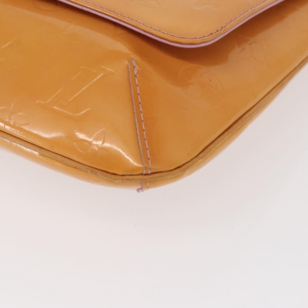Louis Vuitton Thompson Street Handbag Monogram Vernis Yellow Patent_Leather Shoulder Bag