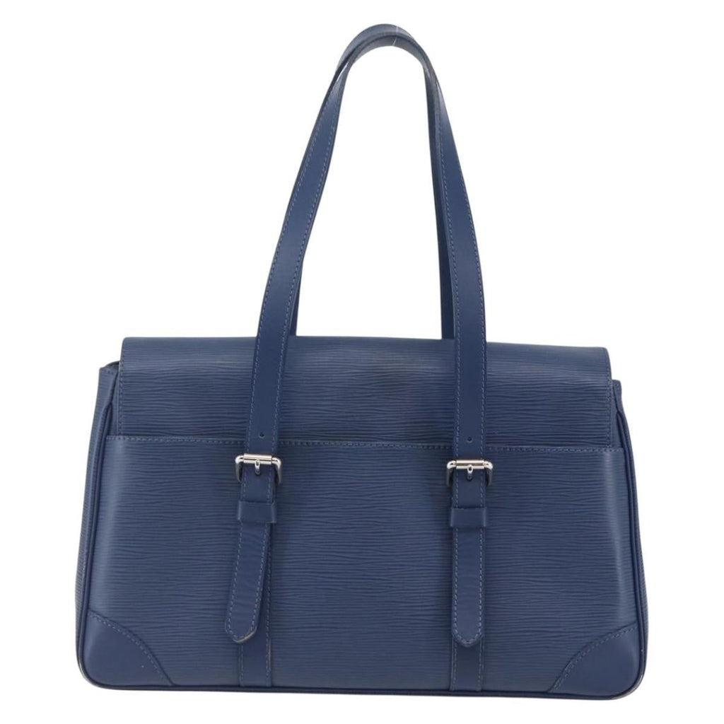 Louis Vuitton Segur Handbag Epi Leather Blue Leather Handbag