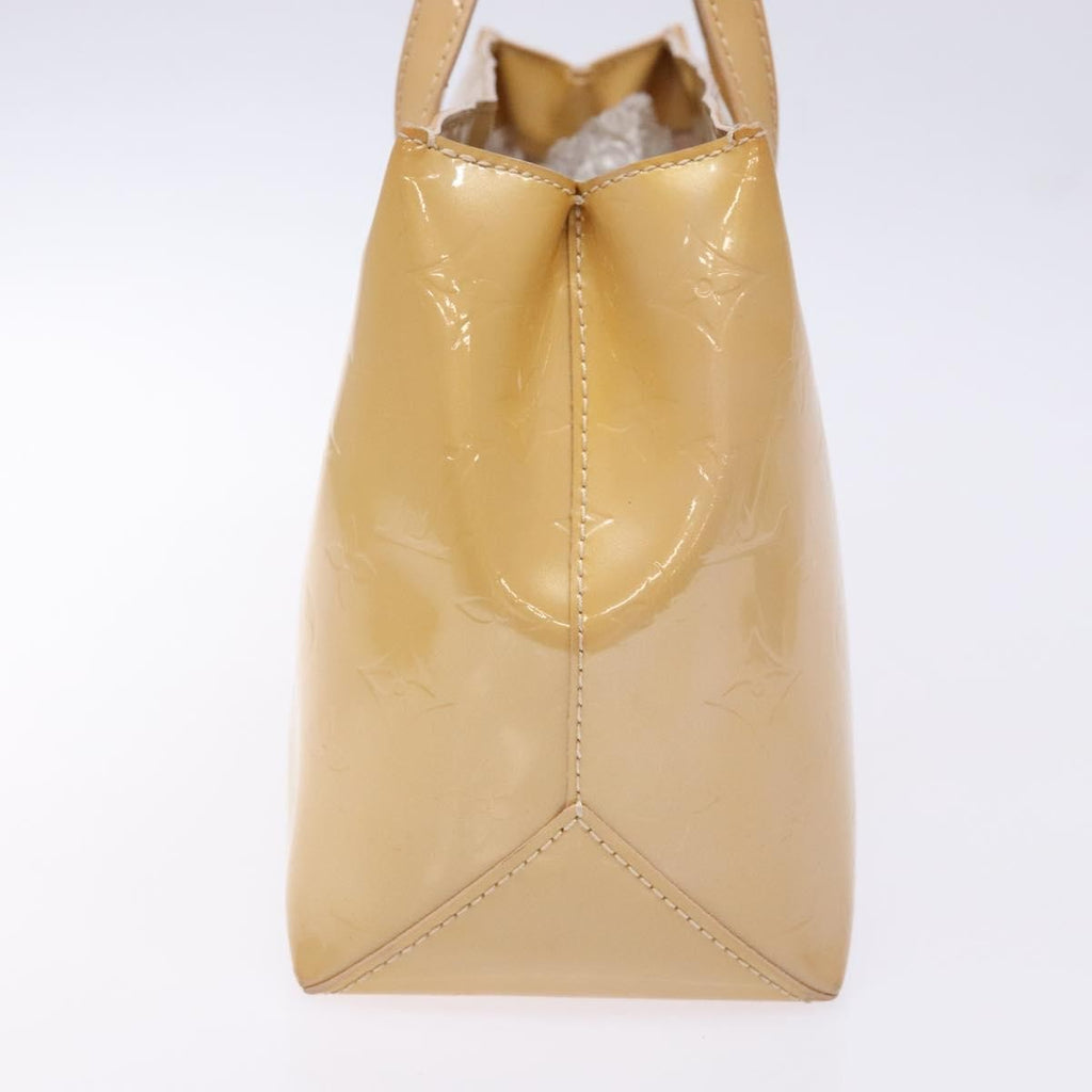 Louis Vuitton Wilshire Handbag Monogram Vernis Beige Patent_Leather Bag