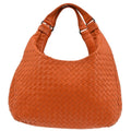 Bottega Veneta Campana Hobo Intrecciato Nappa Orange Leather Tote Bag Bag