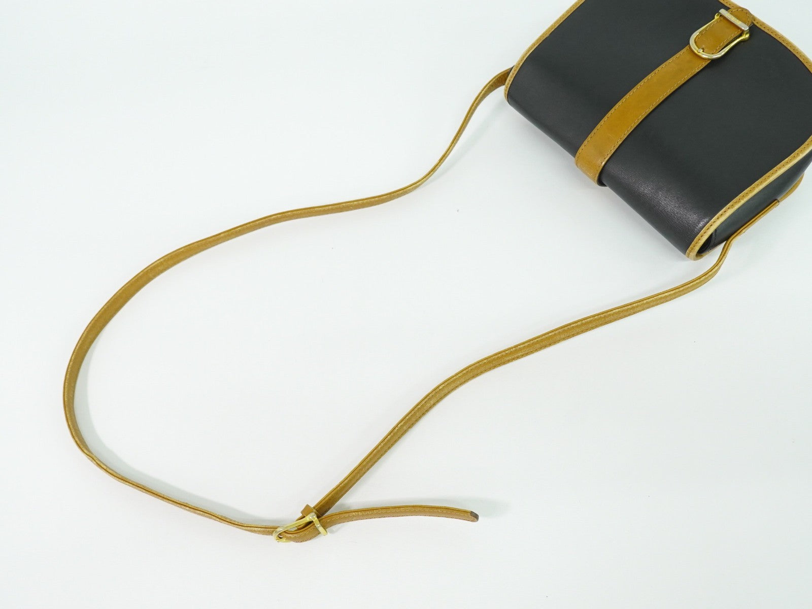 Celine Vintage Shoulder Bag Leather Black Leather Shoulder Bag Bag