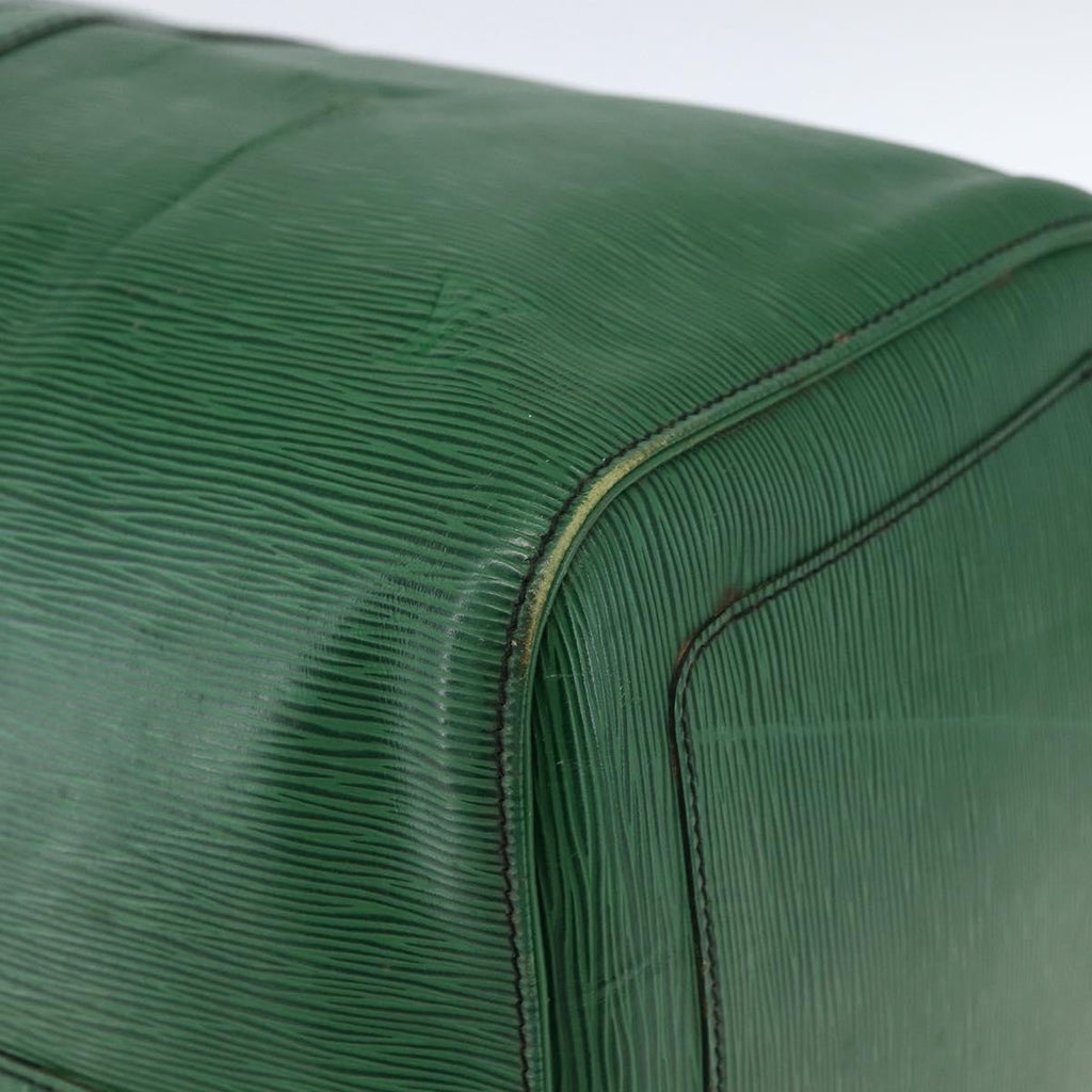 Louis Vuitton Keepall Bag Epi Leather Green Epi Leather Travel Bag