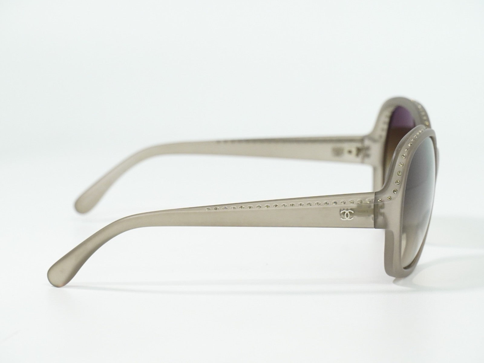 Chanel Logo Cc Sunglasses Plastic Gray Plastic Sunglasse Accessory