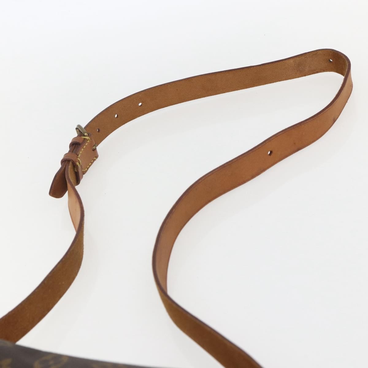 Louis Vuitton Cartouchiere Handbag Monogram Canvas Brown Canvas Shoulder Bag