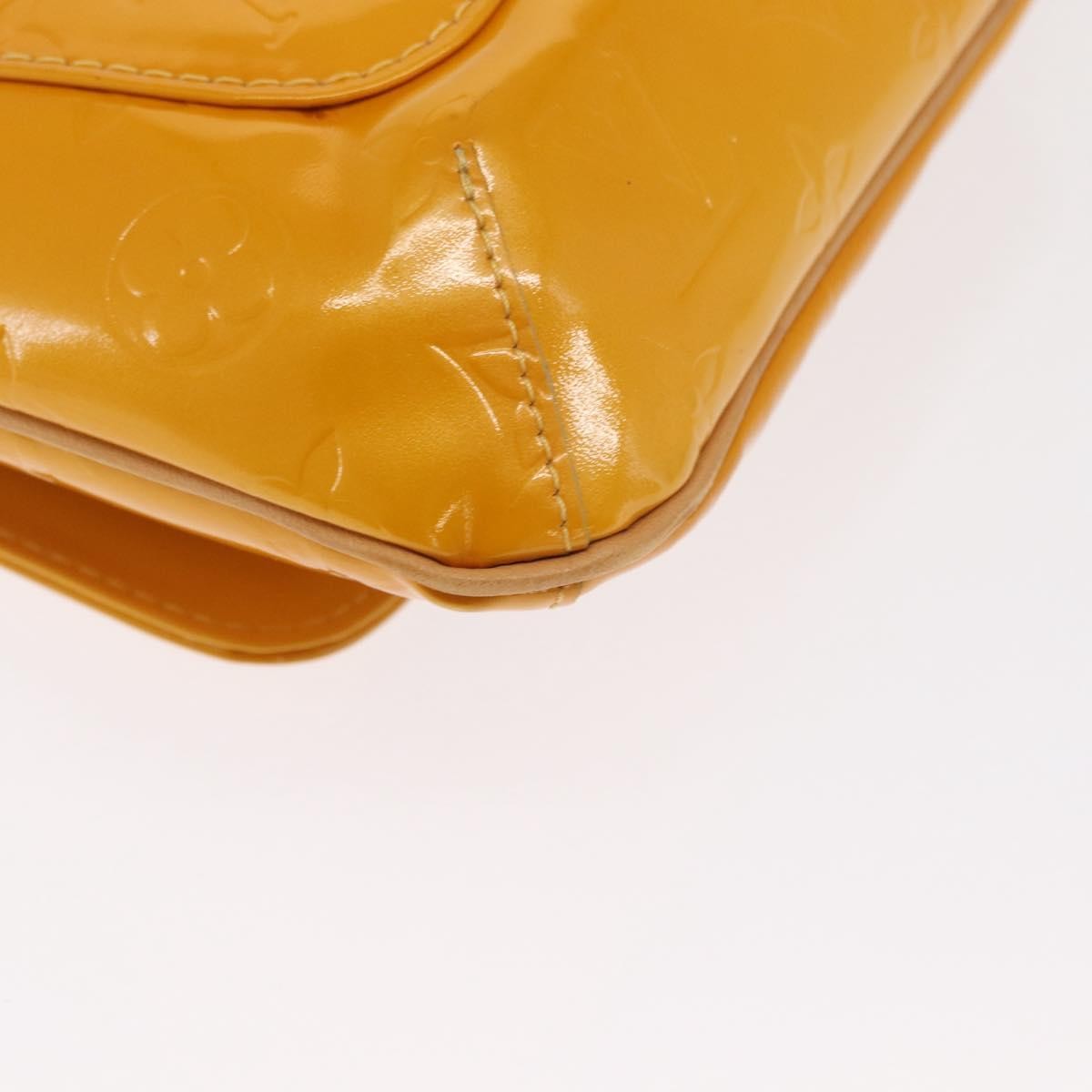 Louis Vuitton Thompson Street Handbag Monogram Vernis Yellow Patent_Leather Shoulder Bag
