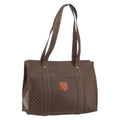 Celine Vintage Macadam Tote Bag Canvas Brown Canvas Tote Bag Bag