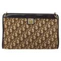Christian Dior Vintage Trotter Shoulder Bag Canvas Brown Canvas Bag (Pre-Owned)