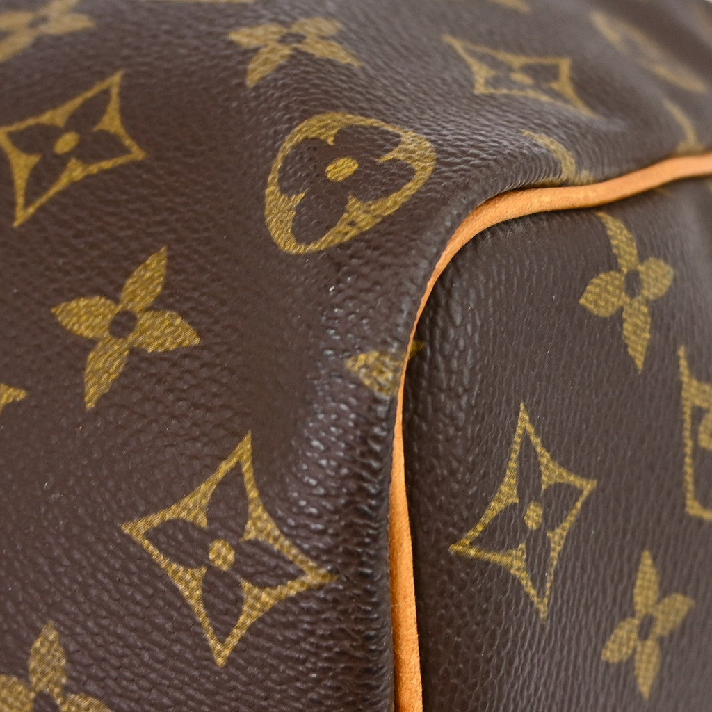 Louis Vuitton Keepall Bandouliere Bag Monogram Canvas Brown Canvas Handbag