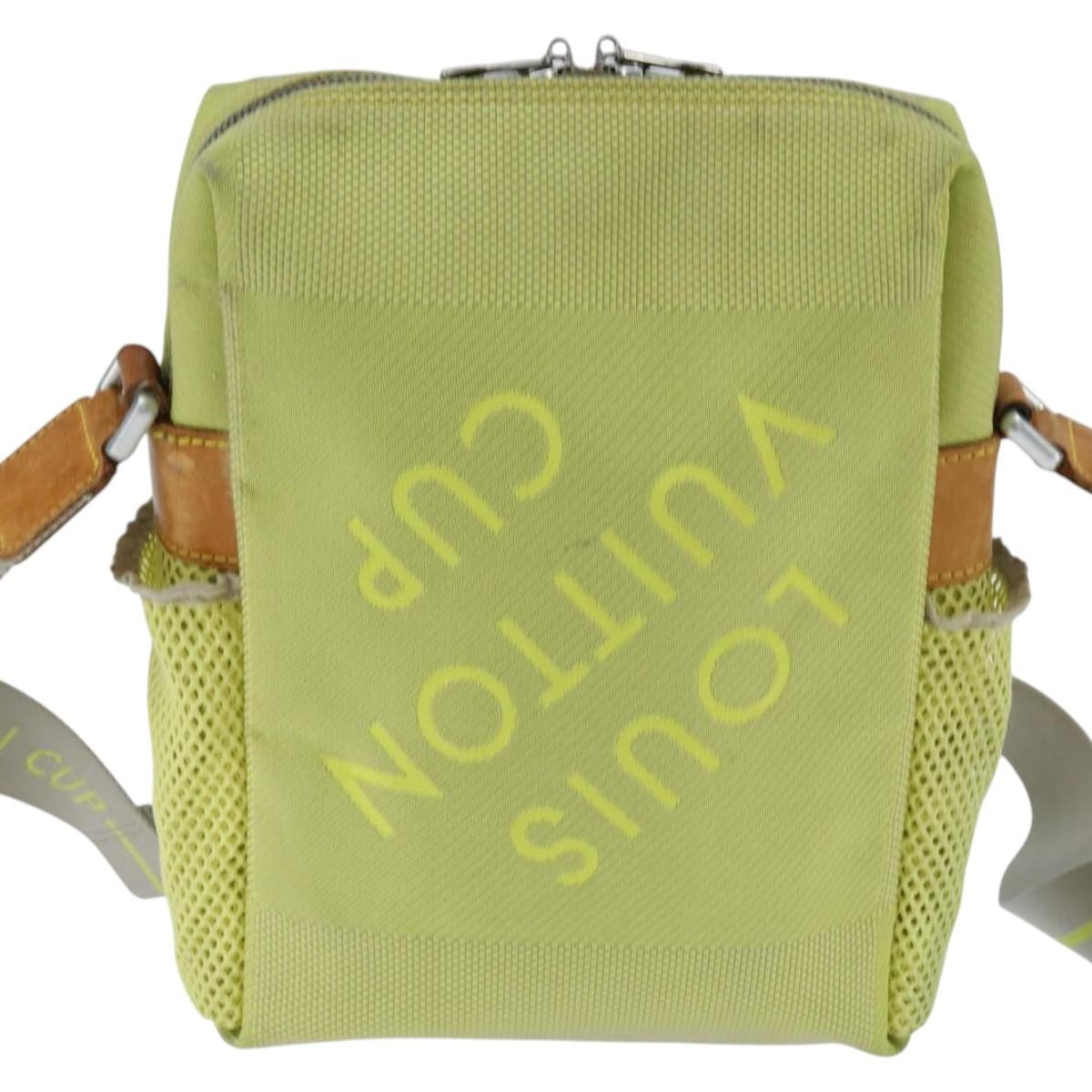Louis Vuitton Cup Weathery Bag Damier Geant Canvas Yellow Canvas Shoulder Bag