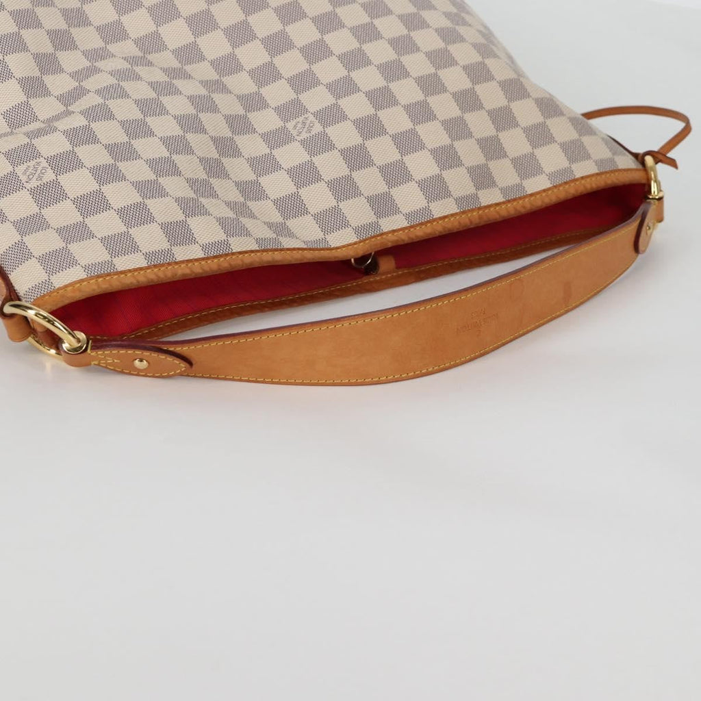 Louis Vuitton Delightful Nm Handbag Damier White Canvas Bag