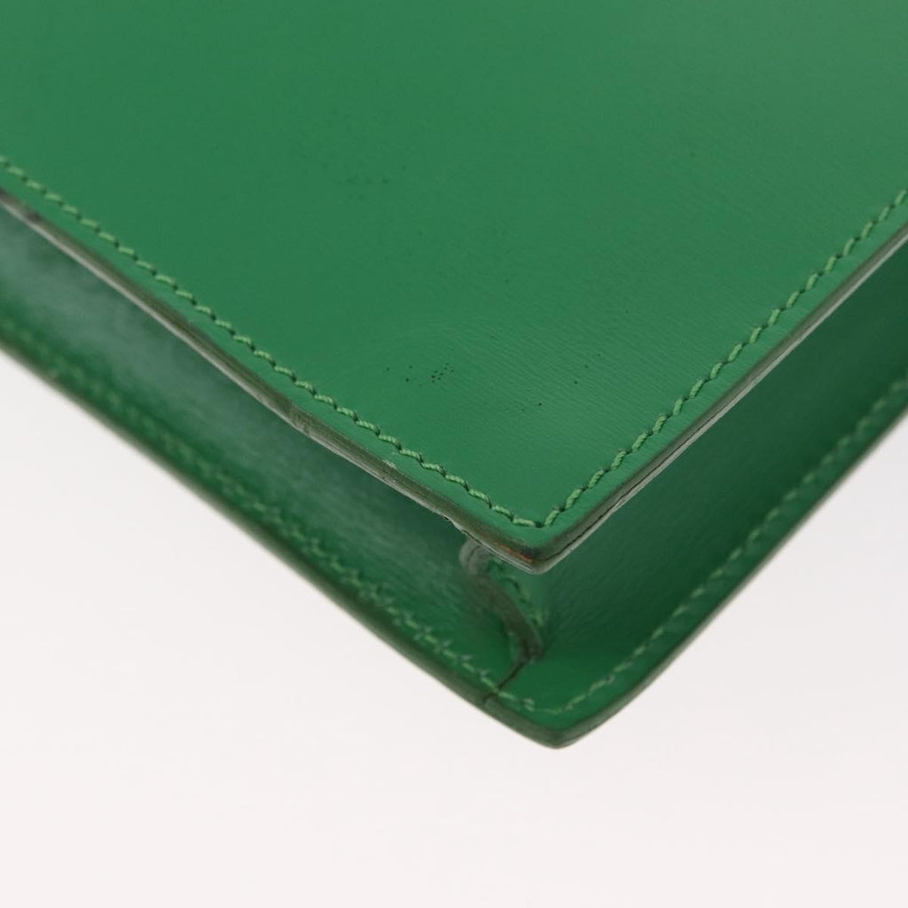 Celine Circle Logo Shoulder Bag Leather Green Leather Shoulder Bag Bag