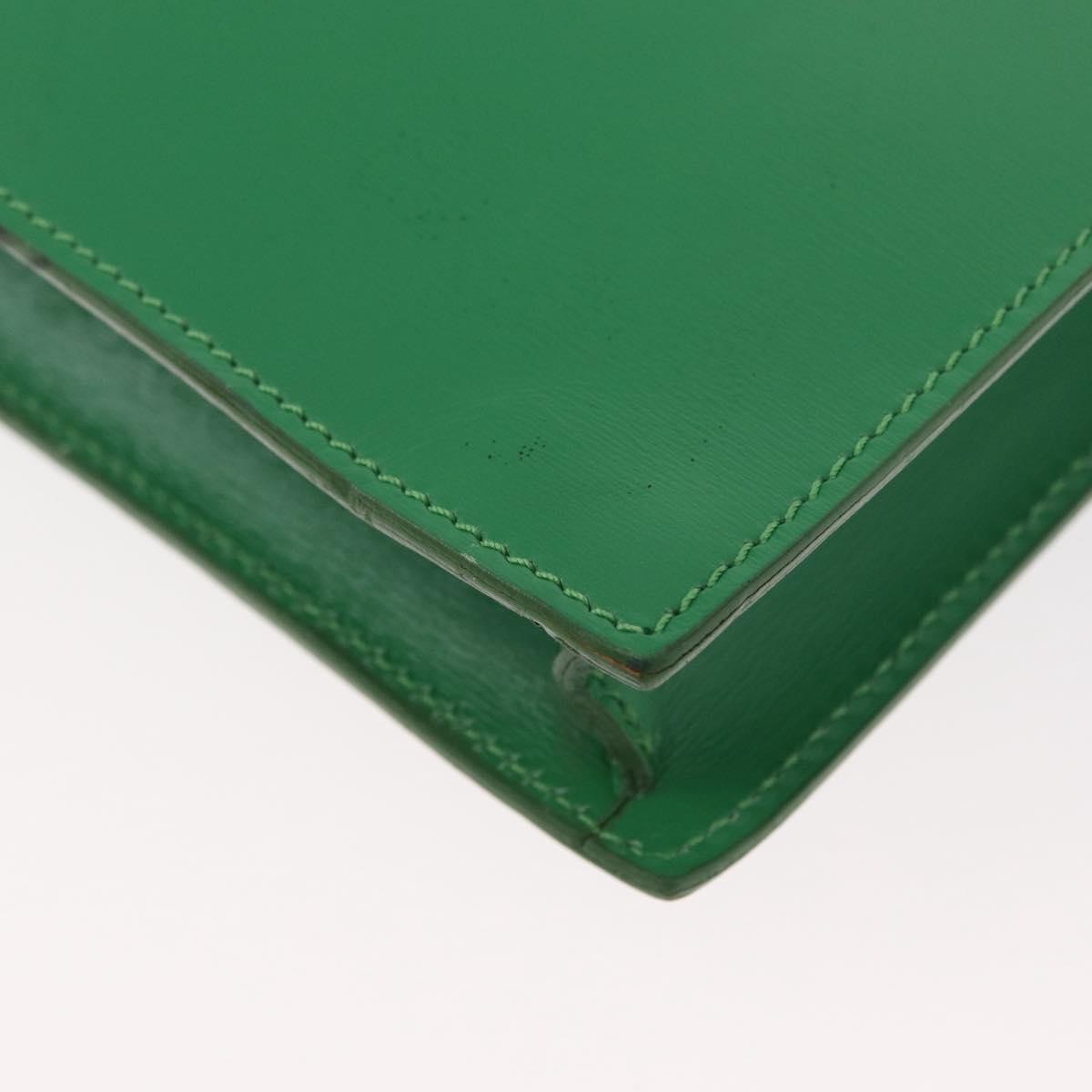 Celine Circle Logo Shoulder Bag Leather Green Leather Shoulder Bag Bag