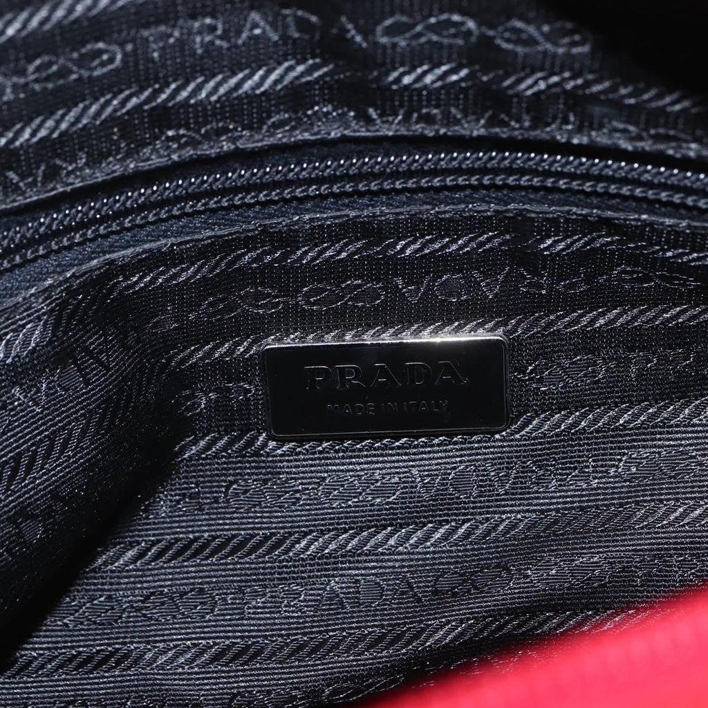 Prada Zip Buckle Messenger Bag Tessuto Red Nylon Shoulder Bag Bag