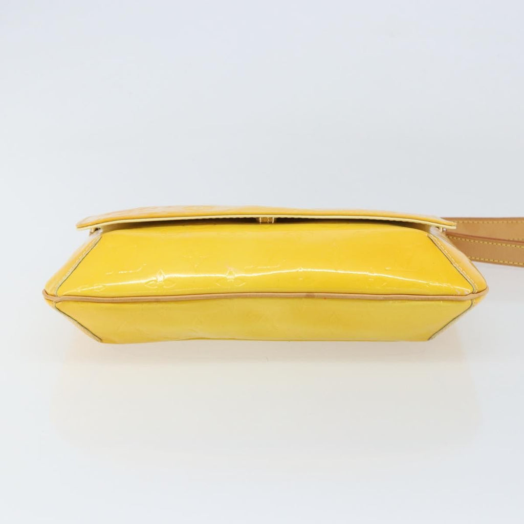 Louis Vuitton Thompson Street Handbag Monogram Vernis Yellow Patent_Leather Shoulder Bag