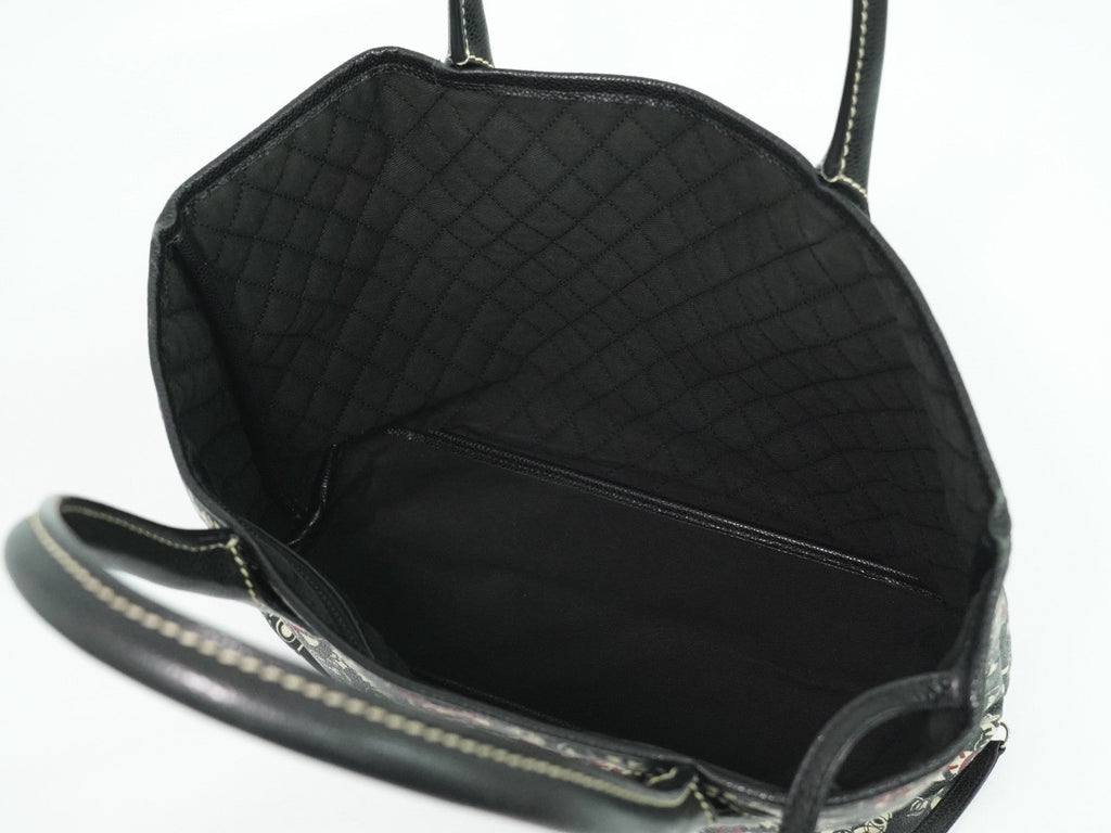 Chanel Optic Coco Tote Printed Coated Canvas With Caviar Multicolour Canvas Tote Bag Bag