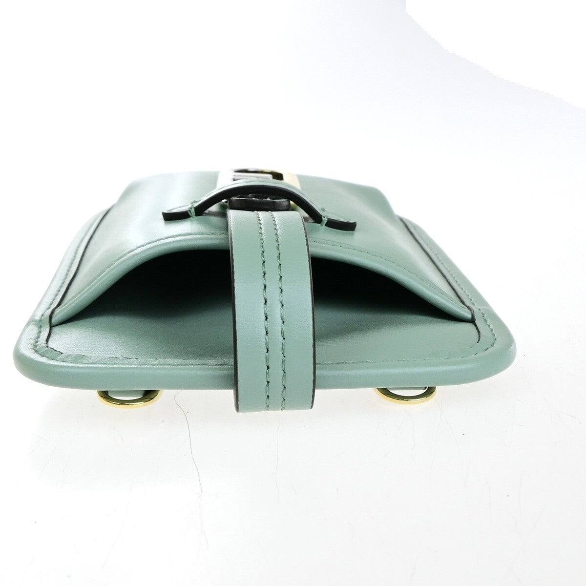 Fendi Smartphone Case Leather Green Leather Bag