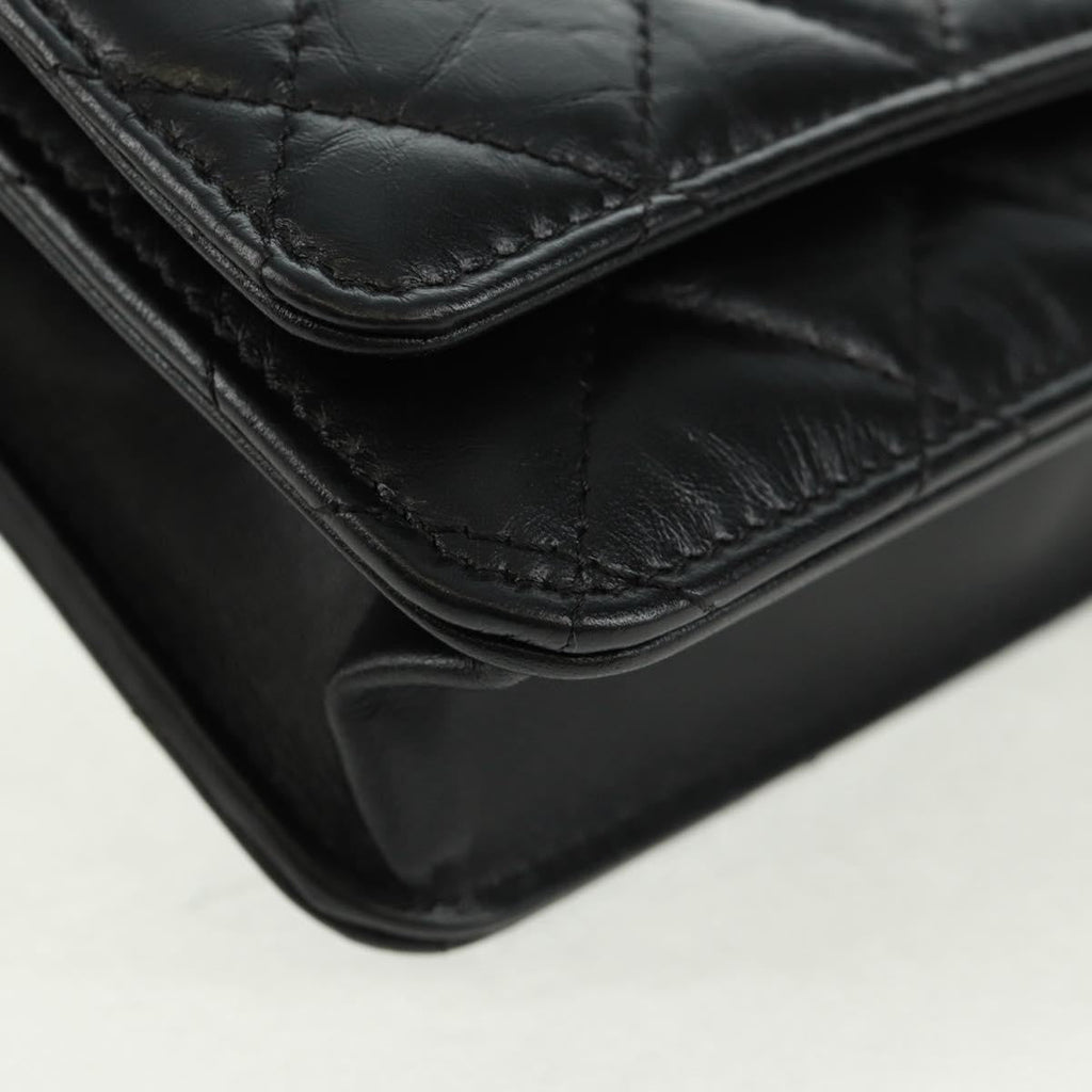 Chanel Lucky Charms Reissue 2.55 Flap Bag Leather Black Leather Shoulder Bag Bag