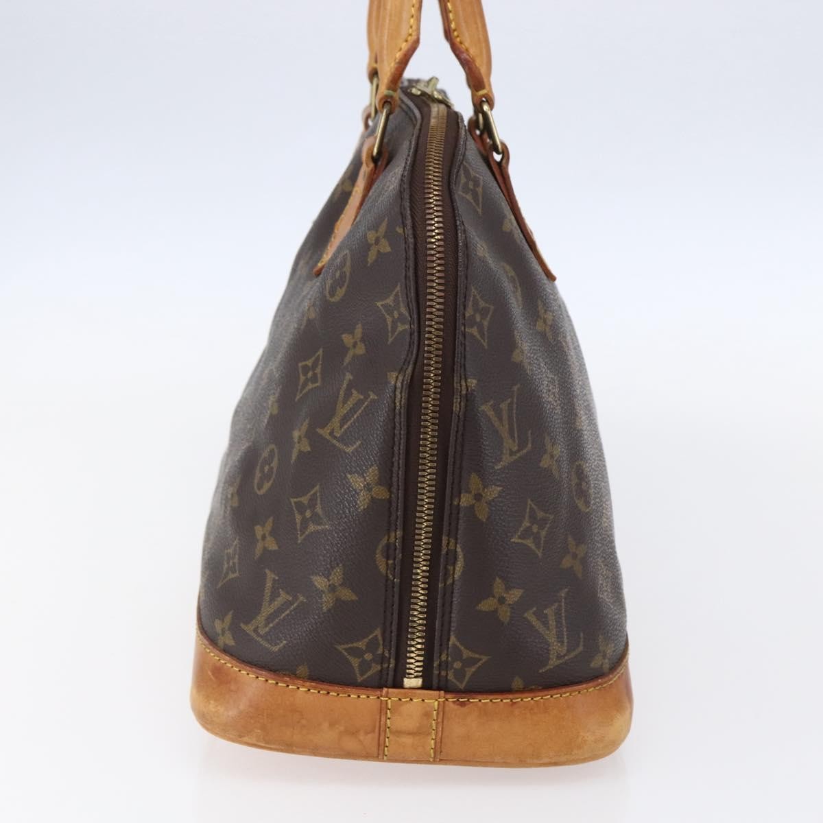 Louis Vuitton Vintage Alma Handbag Monogram Canvas Brown Canvas Handbag
