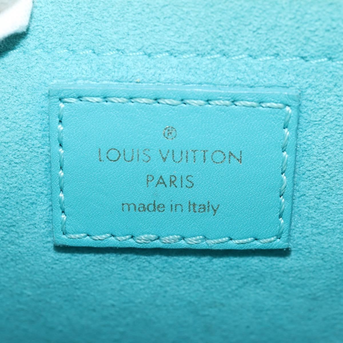Louis Vuitton New Wave Chain Bag Quilted Leather Blue Leather Shoulder Bag