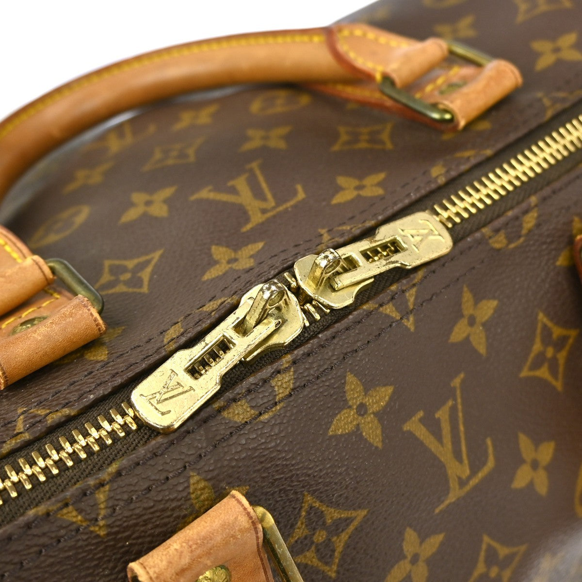 Louis Vuitton Keepall Bag Monogram Canvas Brown Canvas Travel Bag