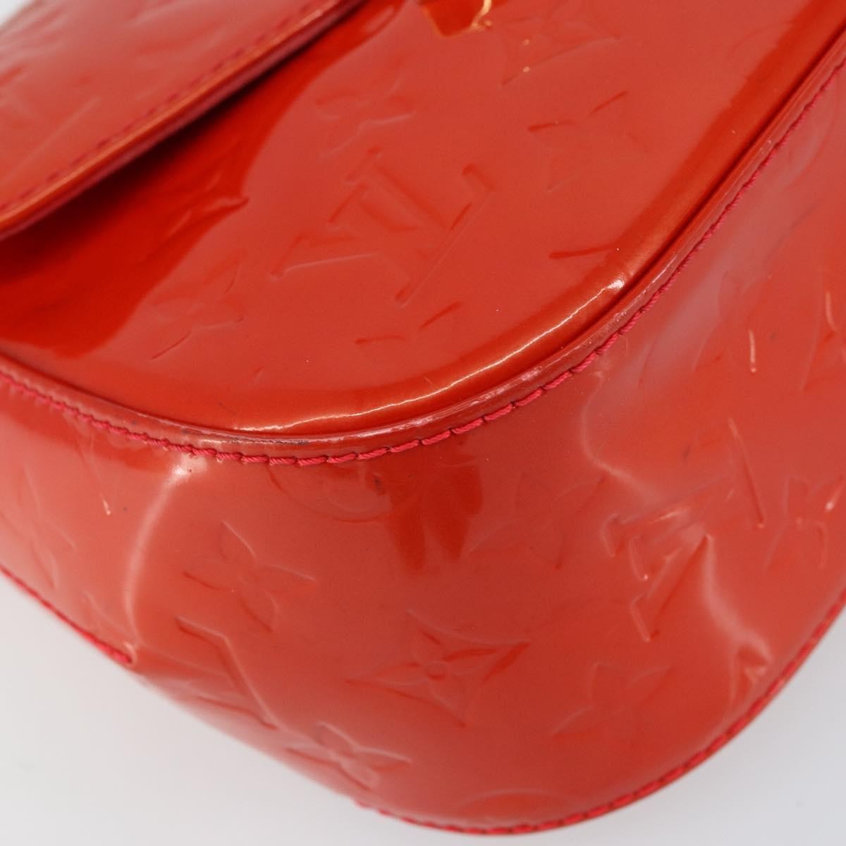 Louis Vuitton Bellflower Handbag Monogram Vernis Red Patent_Leather Shoulder Bag