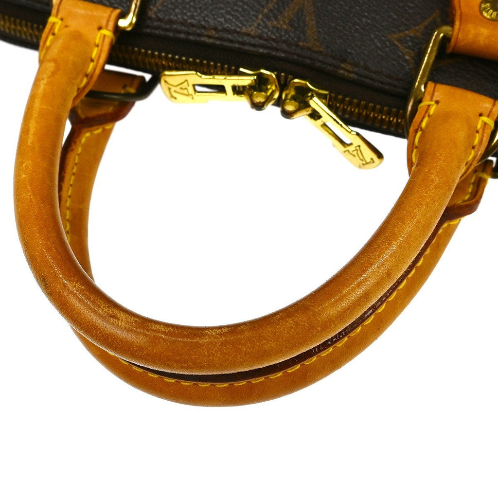 Louis Vuitton Alma Handbag Monogram Canvas Brown Canvas Handbag