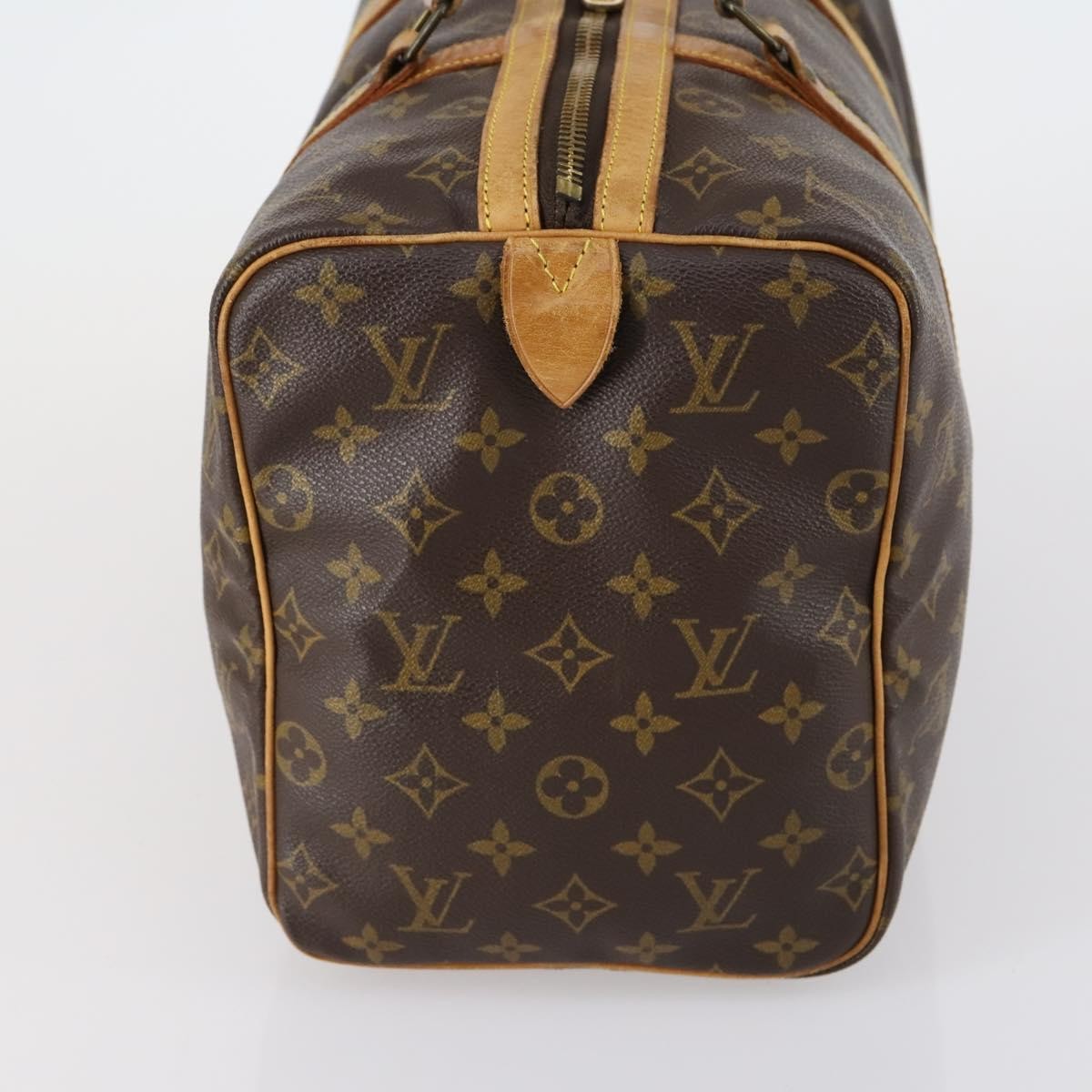 Louis Vuitton Sac Souple Handbag Monogram Canvas Brown Canvas Travel Bag