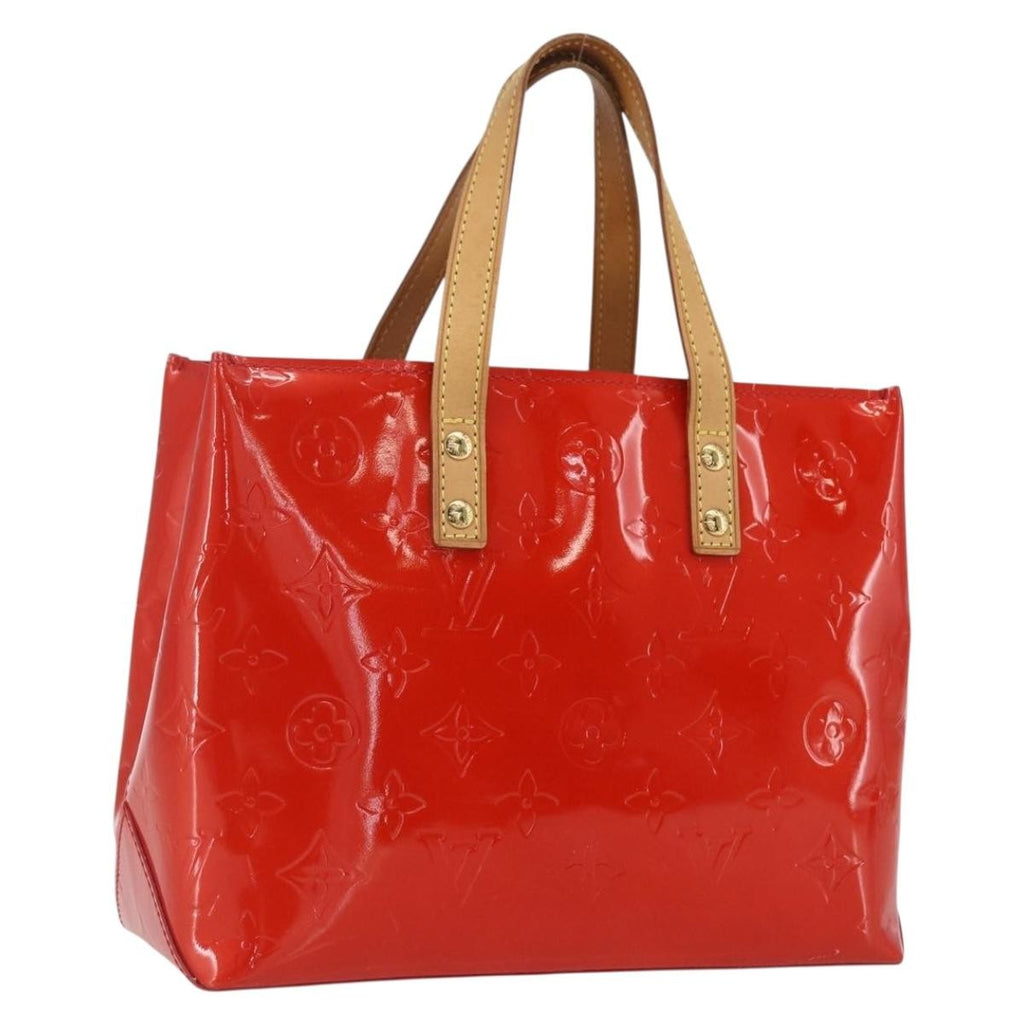 Louis Vuitton Reade Handbag Monogram Vernis Red Patent_Leather Handbag