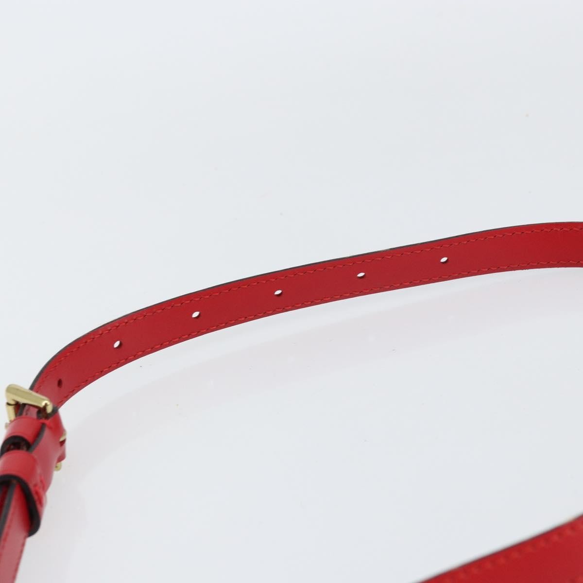 Louis Vuitton Saint Cloud Handbag Epi Leather Red Leather Shoulder Bag