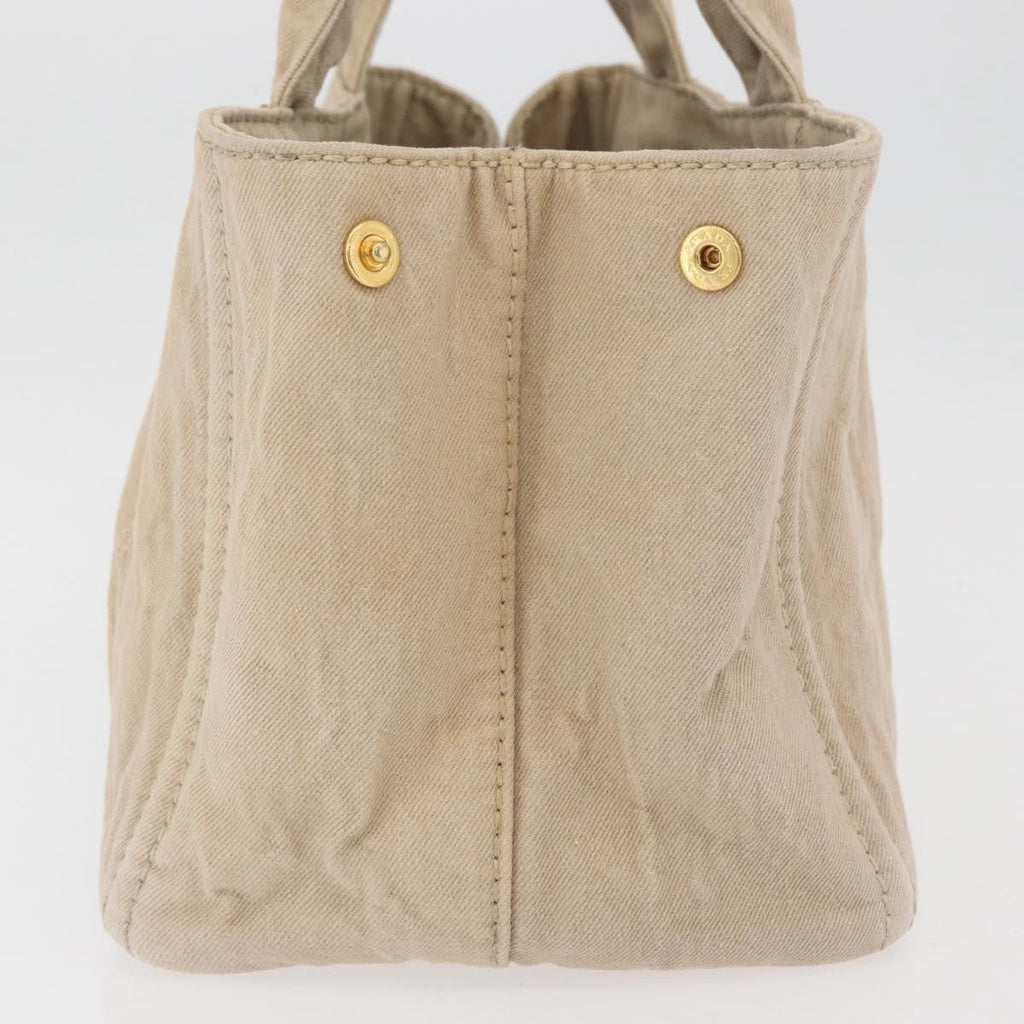 Prada Canapa Tote Canvas Beige Canvas Tote Bag Bag