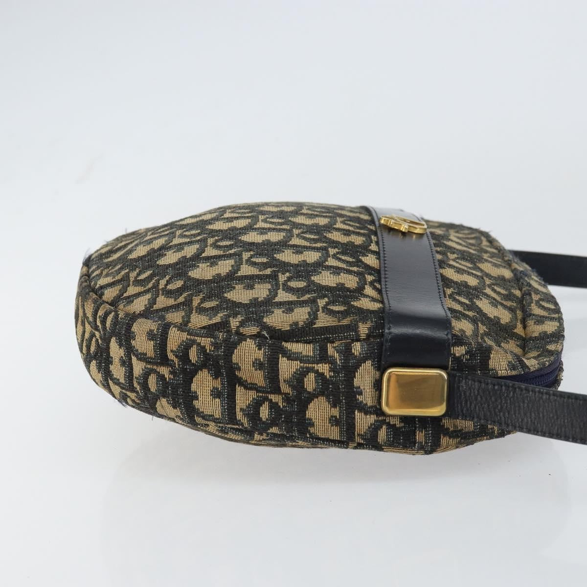 Christian Dior Vintage Trotter Shoulder Bag Canvas Navy Canvas Shoulder Bag Bag (Pre-Owned)