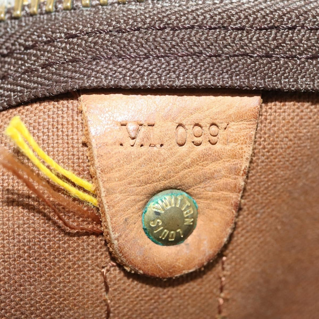 Louis Vuitton Keepall Bandouliere Bag Monogram Canvas Brown Canvas Travel Bag