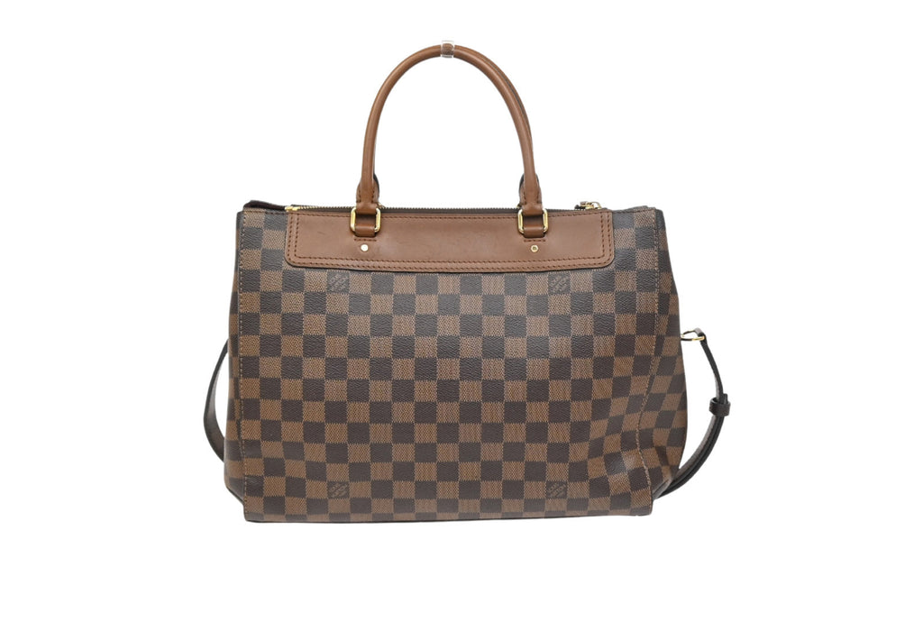 Louis Vuitton Greenwich Bag Damier Brown Leather Handbag