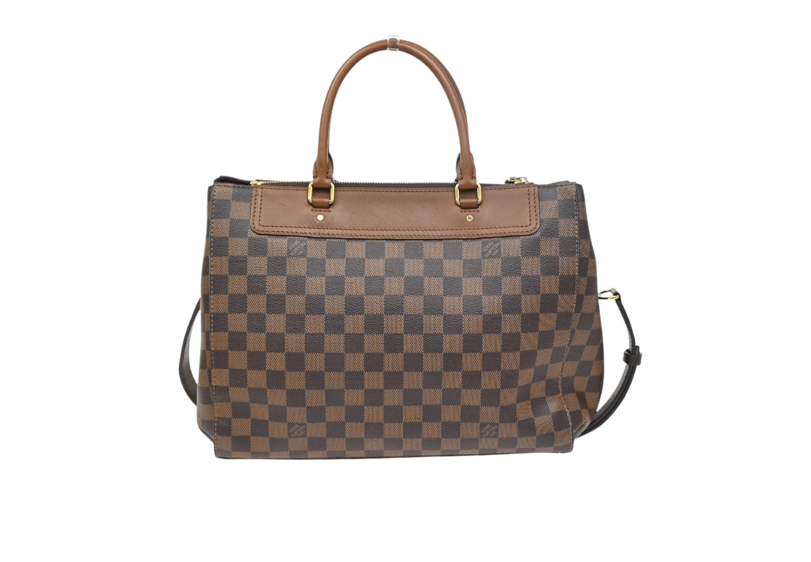 Louis Vuitton Greenwich Bag Damier Brown Leather Handbag