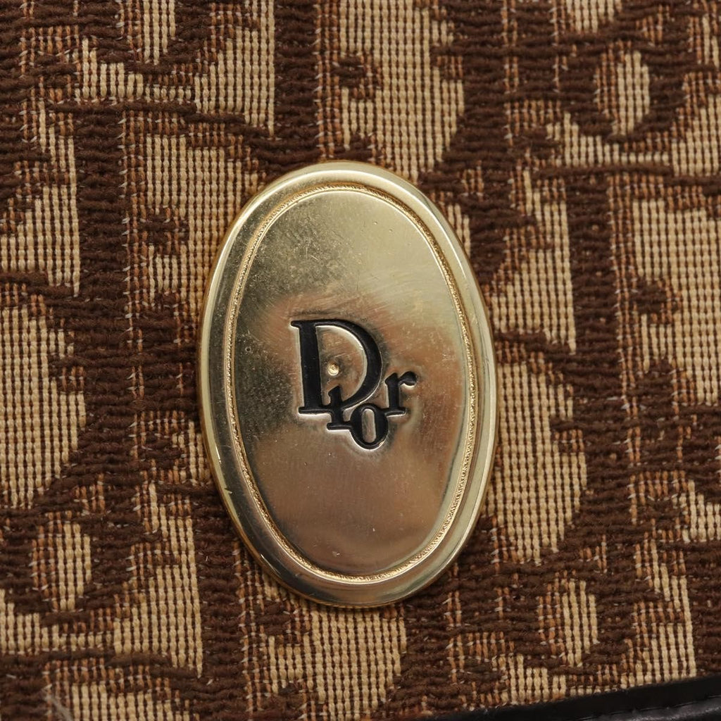 Christian Dior Trotter Canvas Beige Canvas Shoulder Bag Bag (Pre-Owned)
