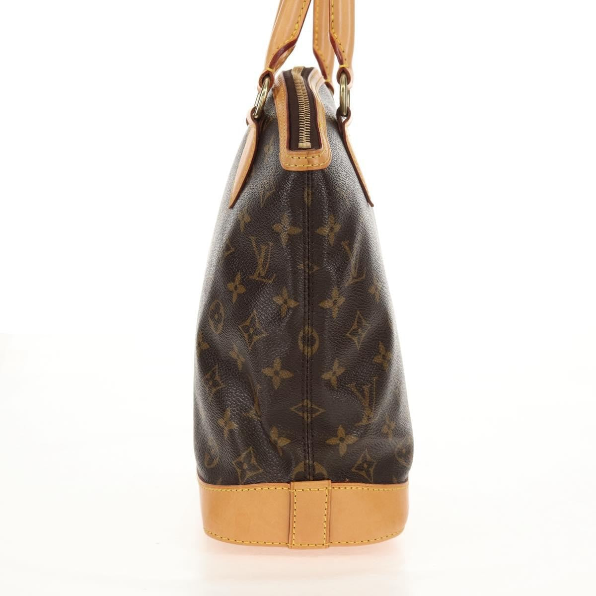 Louis Vuitton Lockit Handbag Monogram Canvas Brown Canvas Handbag