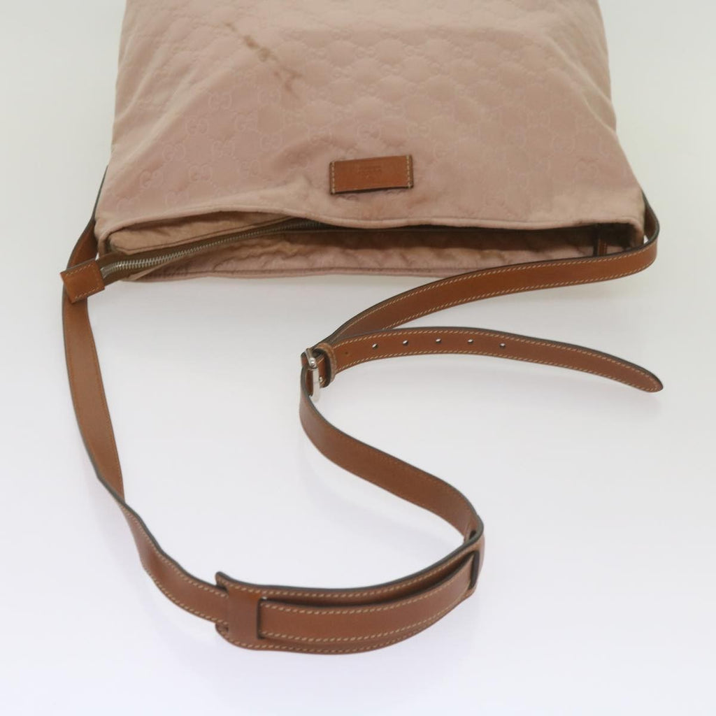 Gucci Gg Canvas Bag Canvas Pink Canvas Shoulder Bag Bag (Pre-Owned)