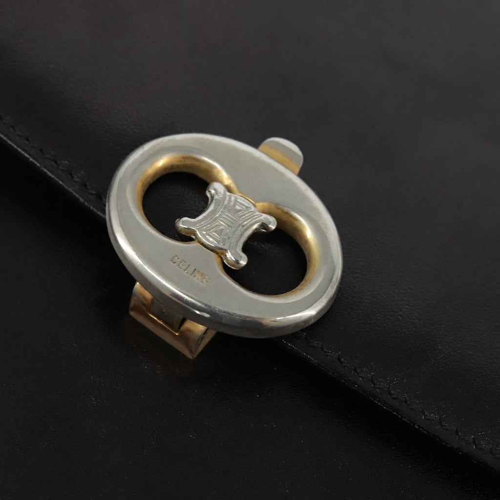 Celine Shoulder Bag Leather Black Leather Shoulder Bag Bag