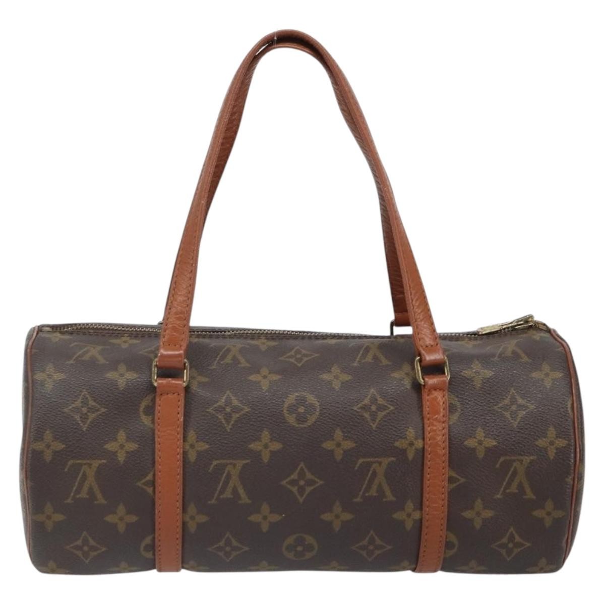 Louis Vuitton Papillon Handbag Monogram Canvas Brown Canvas Handbag
