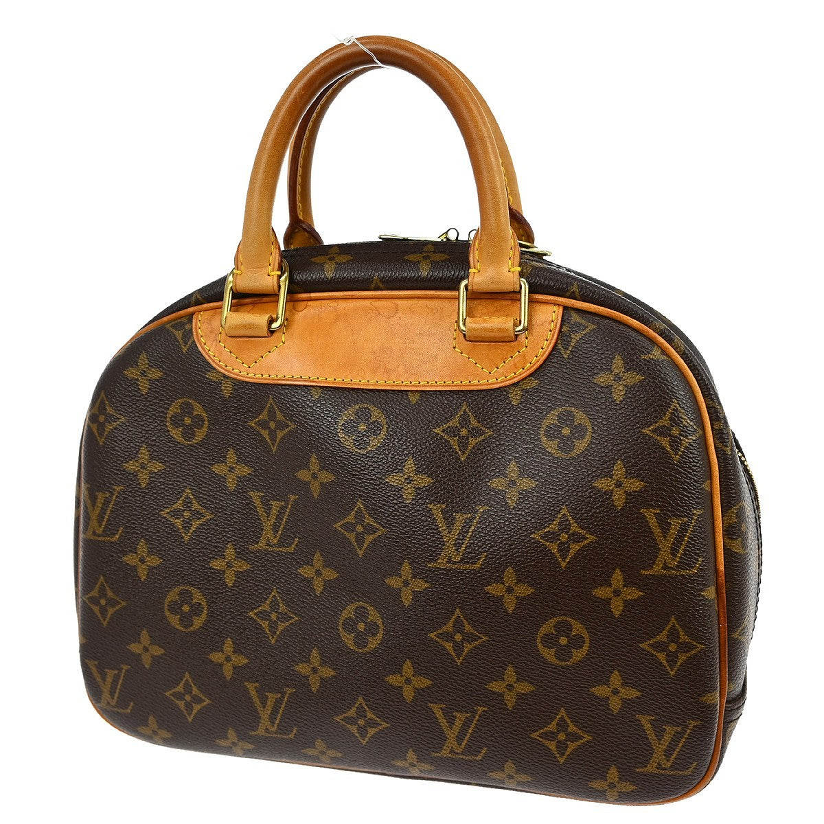 Louis Vuitton Trouville Handbag Monogram Canvas Brown Canvas Handbag